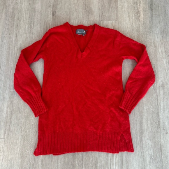 Red Anthropologie Cashmere Sweater - Picture 1 of 4